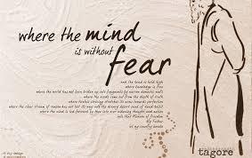 Where the Mind is Without Fear